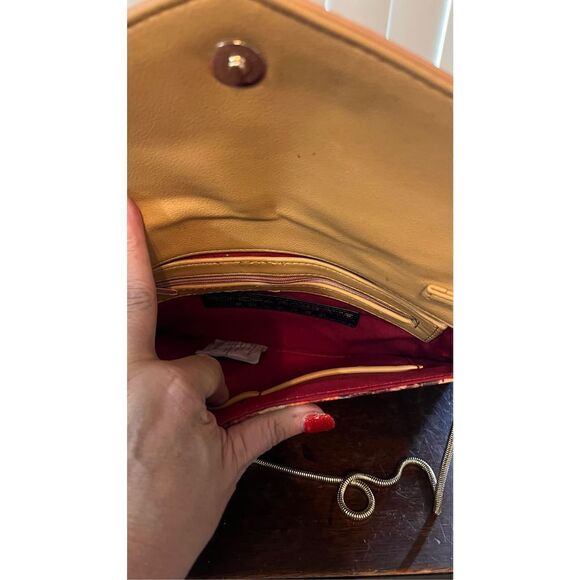 Sondra Roberts Floral Cork clutch shoulder bag NEW - Picture 9 of 10